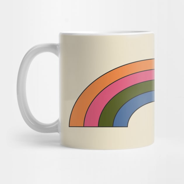 Retro Vintage 1970 Rainbow by ellenhenryart